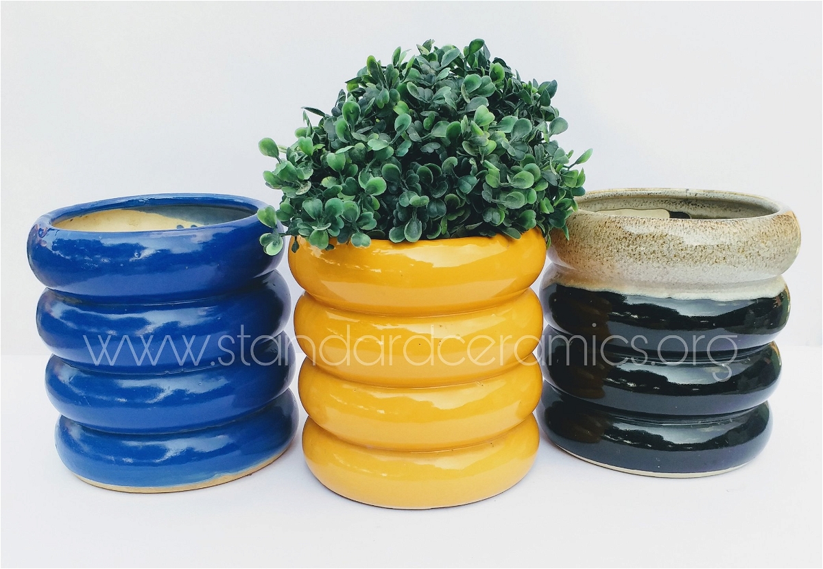 Ceramic Pots SCI - 457 - H-6 W-6 Inches, SCI - 457