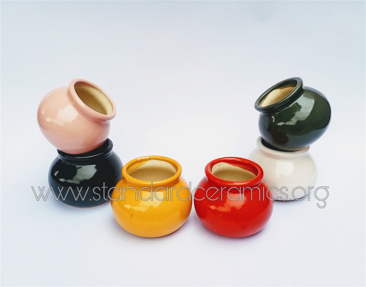 Ceramic Pots SCI - 405 - H- 3, W-3 Inches, SCI - 405