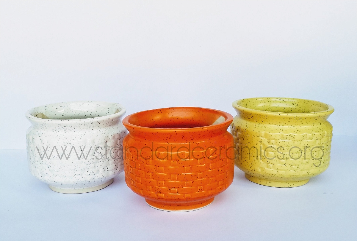 Ceramic Jar Planter Pots SCI - 432 - H - 4.5 Inch, W - 4.5 inch,  SCI - 432