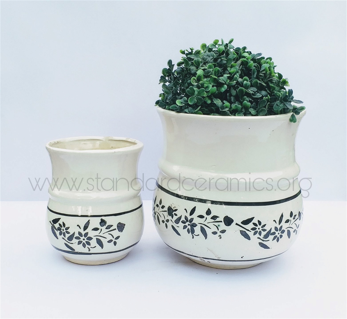 Ceramic Planter Set Of 2pcs SCI - 453 - SCI - 453