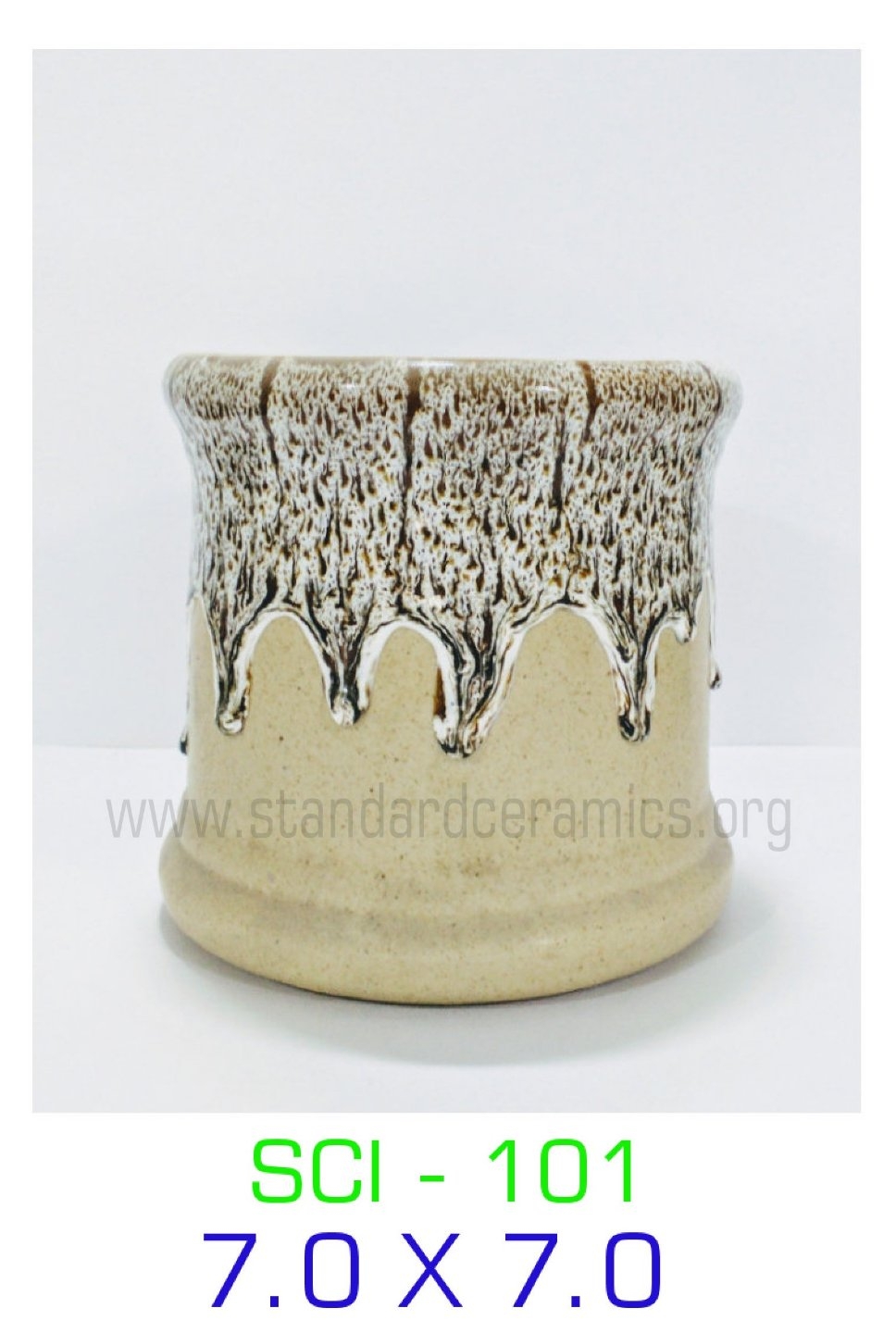 Ceramic Pot Bottom Ring SCI - 101 - H - 8 INCHES,  W - 8 INCHES, Customize