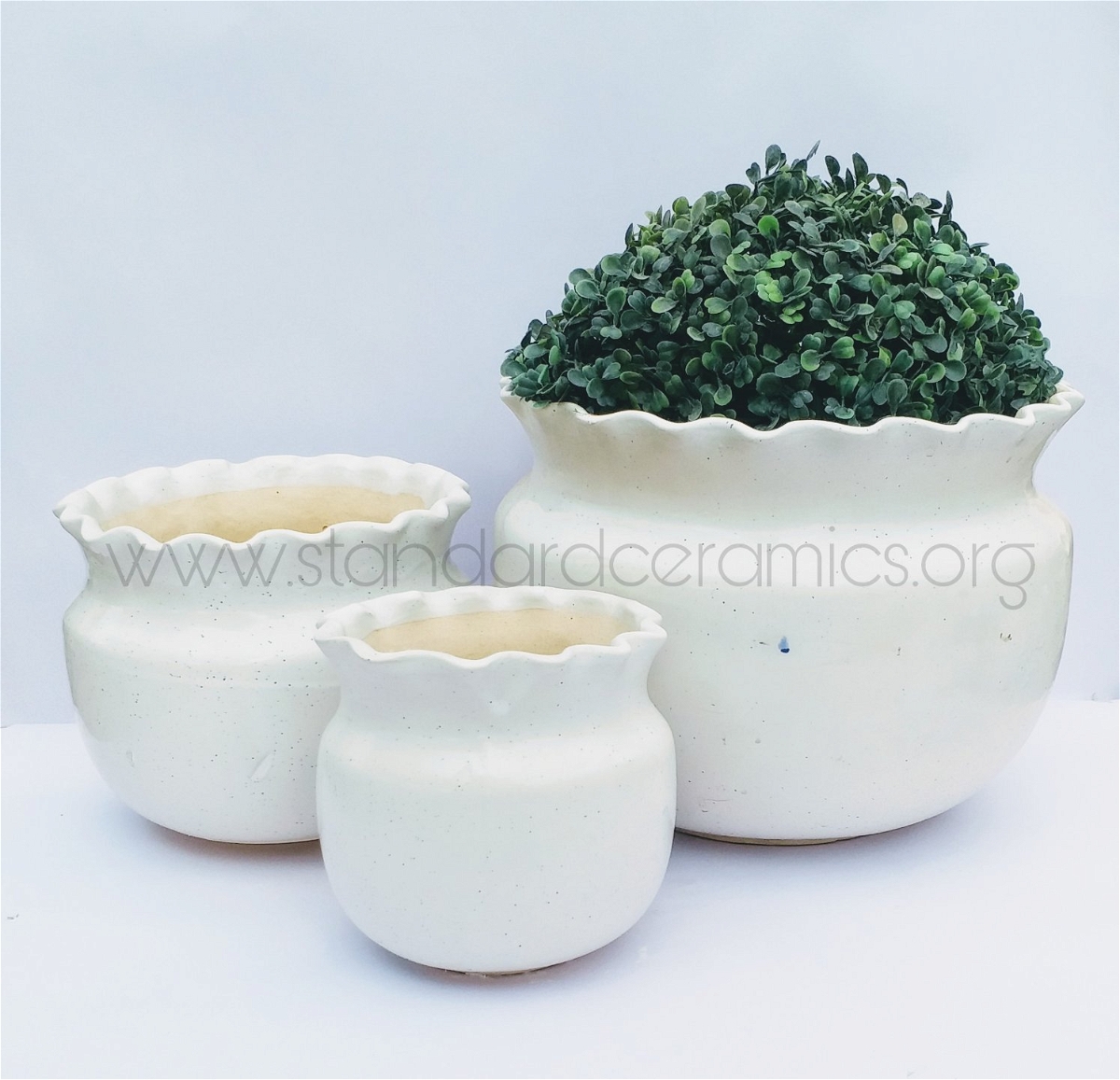 Ceramic Pots Jaipuri Set Of 3pcs SCI - 464 - SCI - 464