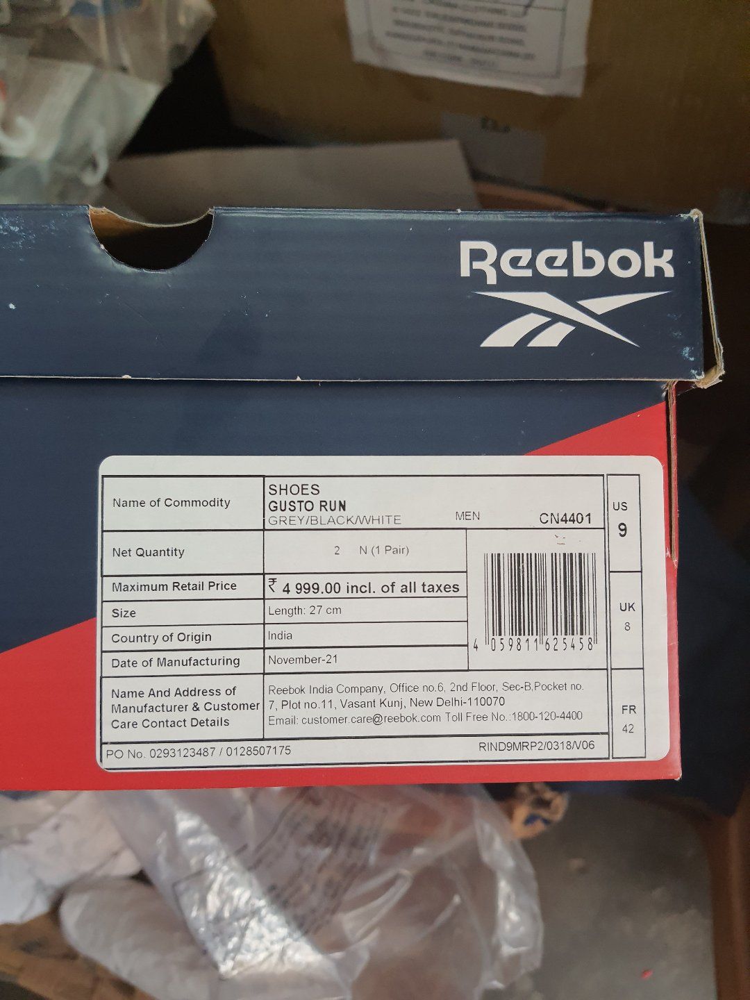 AK01 REEBOK GUSTO RUN ORIGINAL 