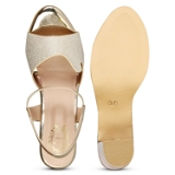 Glass heel- 6 Pair Set(₹351 /Pair) - Golden