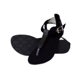 Sandals -6 Pair Set(₹171/Pair) - Black