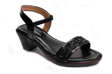 Sandals -6 Pair Set(₹215/Pair) - Black