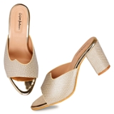 Heel slipper- 6 Pair set(₹306 /Pair) - Golden