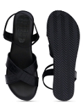 Flat sandal -6 Pair Set(₹266/Pair) - Black