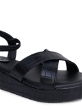 Flat sandal -6 Pair Set(₹266/Pair) - Black