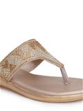 Flat slipper -6 Pair Set(₹266/Pair) - Golden