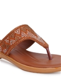 Flat slipper -6 Pair Set(₹266/Pair) - Tan