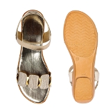 Women Sandal- 6 Pair Set (₹266/Pair) - Golden