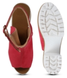 Heel Sandal- 6 Pair Set (₹234/Pair) - Red