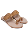 Kolhapuri -6 pair Set(₹205/pair) - Tan
