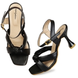 Heel sandal-6 pair Set(₹351/pair) - Black