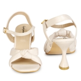 Heel sandal-6 pair Set(₹351/pair) - Cream
