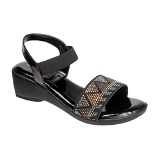 Flat sandal 6 pair set (₹234/ Pair) - Black