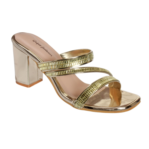 Heel Slipper 6 Pair Set(₹ 293/ Pair) - Golden