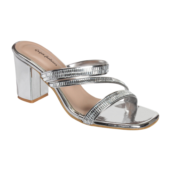 Heel Slipper 6 Pair Set(₹ 293/ Pair) - Silver