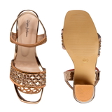 Heel Sandal 6 Pair Set(₹ 316/ Pair)  - Copper