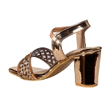 Heel Sandal 6 Pair Set(₹ 316/ Pair)  - Copper