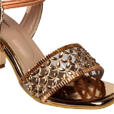 Heel Sandal 6 Pair Set(₹ 316/ Pair)  - Copper