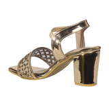 Heel Sandal 6 Pair Set(₹ 316/ Pair)  - Golden