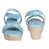Heel Sandal 6 Pair Set(₹ 259/ Pair)  - Skyblue