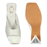Triangle heel- 6PairSet(₹289/Pair) - White