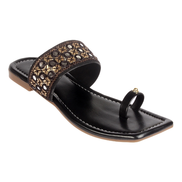 Flat tshape- 6 pair set (₹176/Pair) - Black