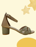 Fancy heel- 6Pair set (₹310/ Pair) - Golden