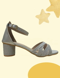Fancy heel- 6Pair set (₹310/ Pair) - Silver