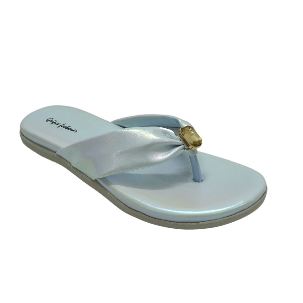 Flat arba slipper 6 pair set(₹265/Pair) - Ice blue