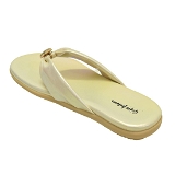 Flat arba slipper 6 pair set(₹265/Pair) - Golden cream