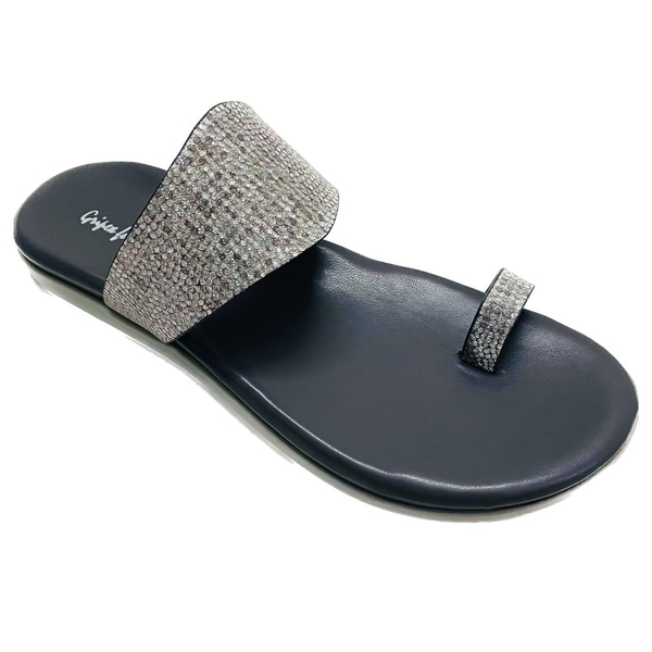 Flat slipper(6 pair set)₹ 238/pair - Black Grey