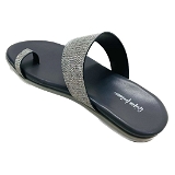 Flat slipper(6 pair set)₹ 238/pair - Black Grey