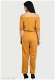 GWWa-39098900 Stylish Fabulous Women Jumpsuits - Yellow Orange, L