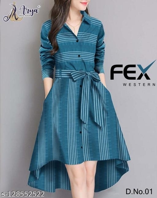 GWWb-128552522 Classy Sensational Women Dresses - Curious Blue, XL