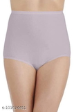 GIWb-101674451 Big Size Panty (Pack Of 3) - Silver, 5XL
