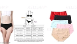GIWb-119031270 Pack of 4)Women's Multicolor Seamless Hipster Ice Silk Panty  - Multicolour, L