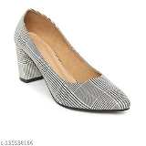 GFb-135538186 Houndstooth Block Heels - P-A, IND-4