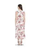 GTCa-36724745 Cream Floral Sleeveless Dress - Wewak, XL