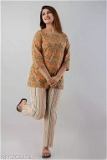 GTCa-80192212 Stylish Night Suit for Women - Tangerine, M