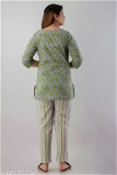 GTCa-80192212 Stylish Night Suit for Women - Shadow Green, M