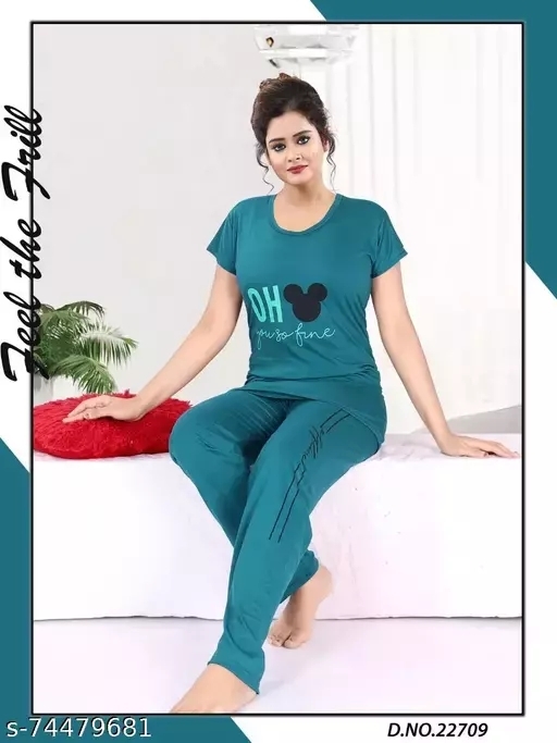 GTCb-74479681 NIGHT SUITS  - Surfie Green, L