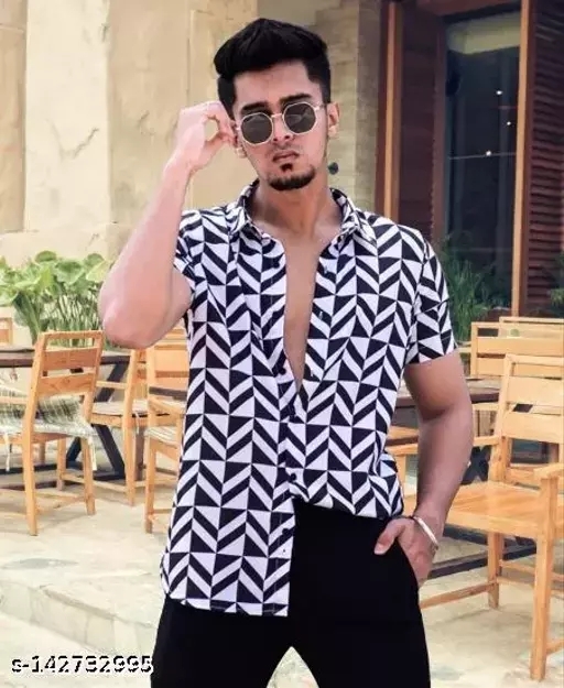 GMb-142732992 Stylish Graceful Shirts For Men  - M, Gulf Blue