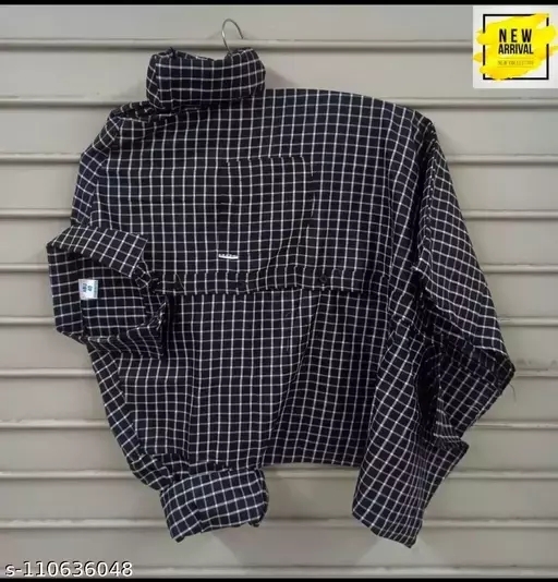 GMb-110636047 New Launch of Men's lining shirt with pocket - Black, XL