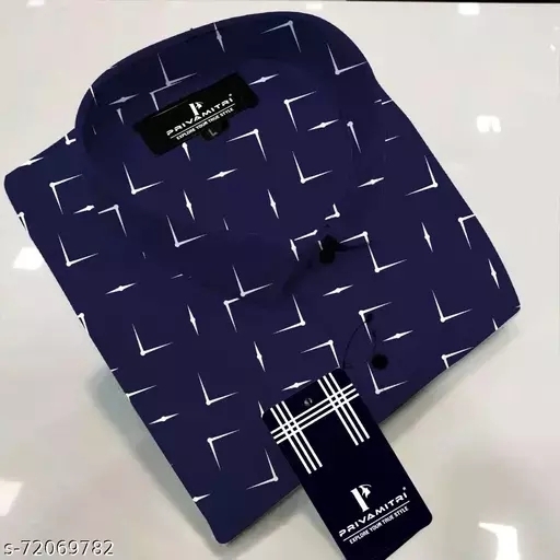 GMb-72069781 Men Readymade shirts - Gulf Blue, XL