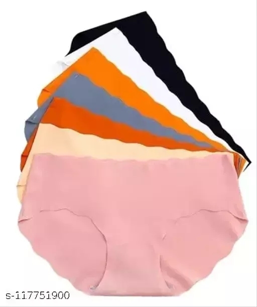 GIWb-117751900 Combo of 3 Women's Ice Silk Blend Panty   - Multicolour, XL
