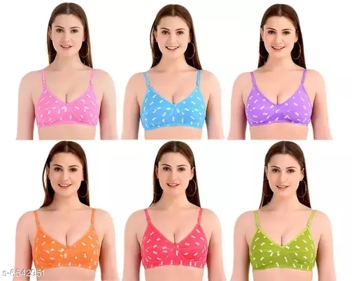GIWb-6542951 Women Non Padded Everyday Bra. - Pink, 38-🅱️